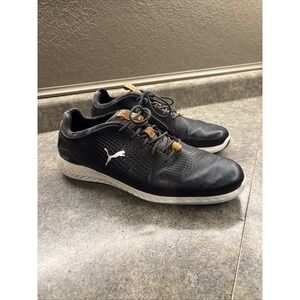 Puma Ignite Spiked Black Golf Shoes Men's 10.5 Very Good Cond.